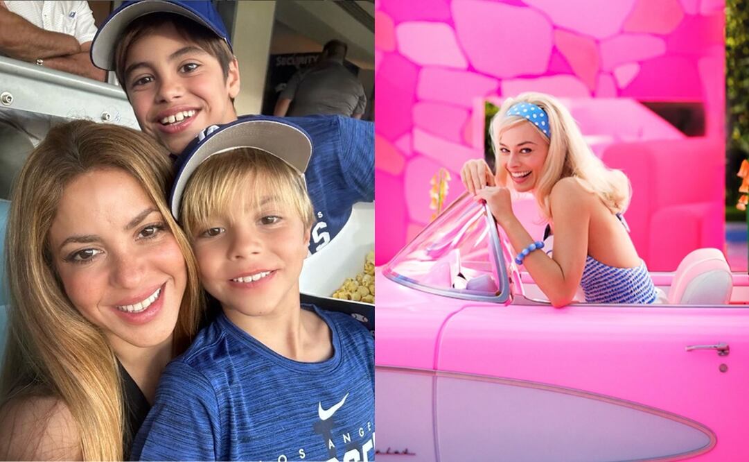 Shakira cuenta la impresión que le produjo "Barbie", luego de ver la cinta con sus dos hijos; Milan y Sasha.
Fotos: Instagram e IMDb