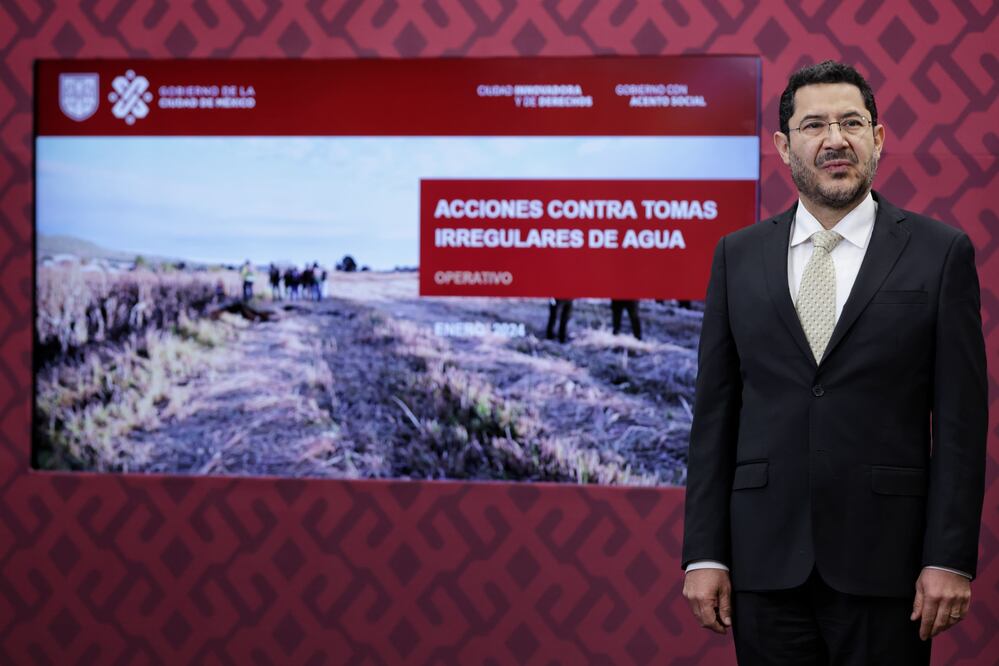 El jefe de Gobierno de la CDMX, Martí Batres, en conferencia de prensa. Foto: Especial
