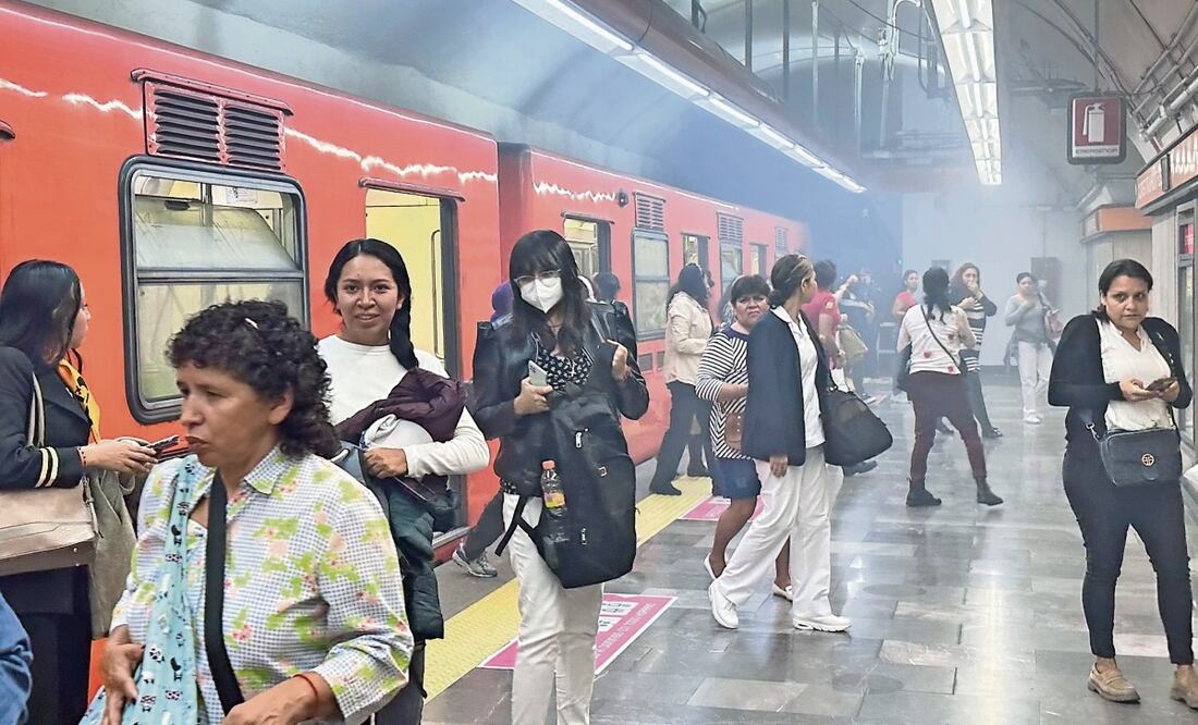 El 19 de marzo se desalojó un tren en la estación San Joaquín. Foto: Archivo cuarto oscuro