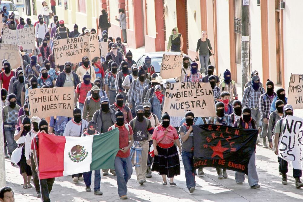 Los zapatistas usaron el portal digital enlacezapatista.ezln.org.mx para dar a conocer que participarían en la Jornada Nacional 43 Motivos de Lucha (ARCHIVO EL UNIVERSAL)