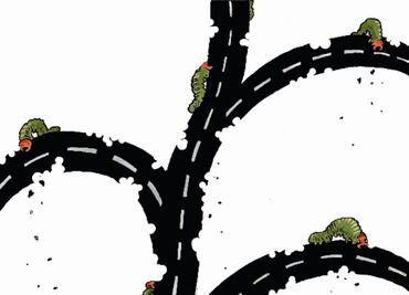 La terrible plaga de baches