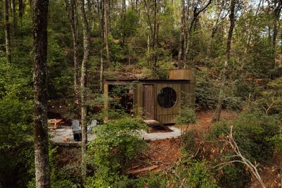 Wander Chico, las cabañas circulares en un bosque de Hidalgo