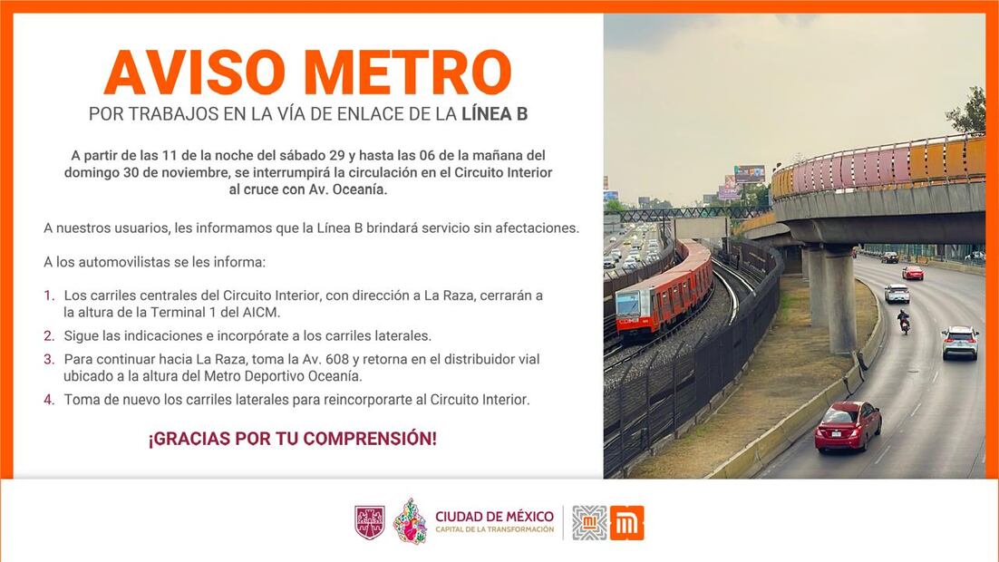Metro continuará con trabajos para reacomodar trabe en estación Oceanía. (Foto: especial)