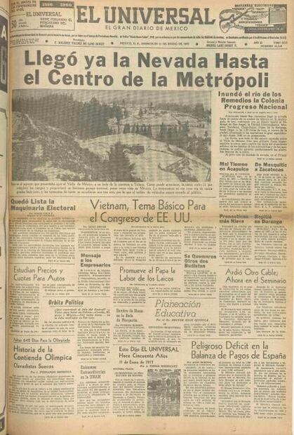 La nevada que cubrió de blanco a la capital