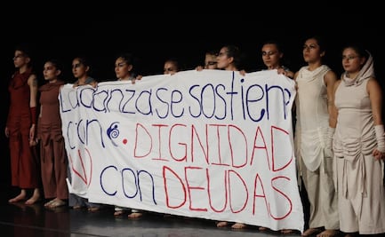 “La danza se sostiene con dignidad no con deudas”: Escuela Nacional de Danza Nellie y Gloria Campobello protesta en el CCU   