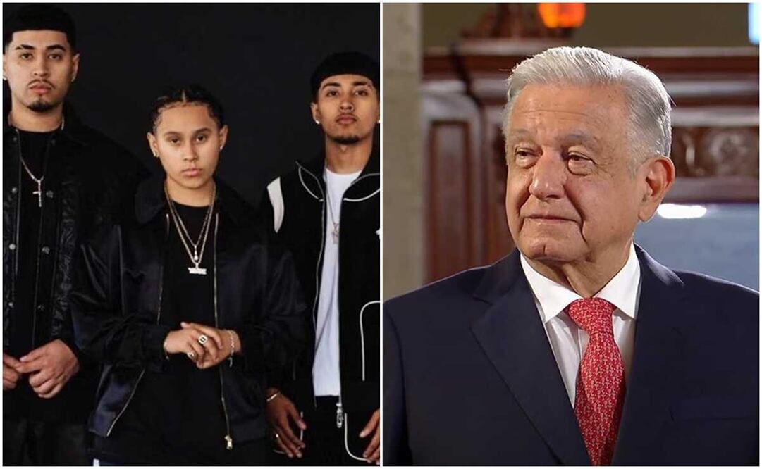 El Presidente pidió por tercera ocasión que en su conferencia de prensa reprodujeran la canción “Frágil”, de Grupo Frontera y Yahritza y su esencia. Foto: Berenice Fregoso / EL UNIVERSAL