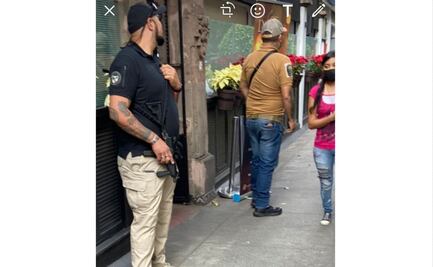 "Bellísimo andar por Polanco"; Mafian TV denuncia hombres armados "hasta los dientes" afuera de restaurante