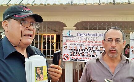 Protestan frente a oficinas de diputados federales en Tamaulipas