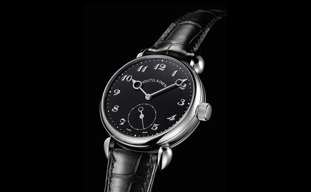 El guardatiempo Voutilainen 28 E de 39 mm de titanio, ofrece un mejor rendimiento de energía.