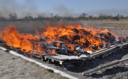 PGR incinera diversos narcóticos en Guerrero 