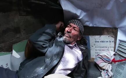 Lucas, el hombre que ha vivido en una alcantarilla desde hace 18 años