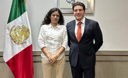 Luisa María Alcalde recibe en Segob a Samuel García para hablar de seguridad y agua