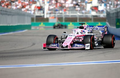 "Checo" Pérez suma puntos en Gran Premio de Rusia