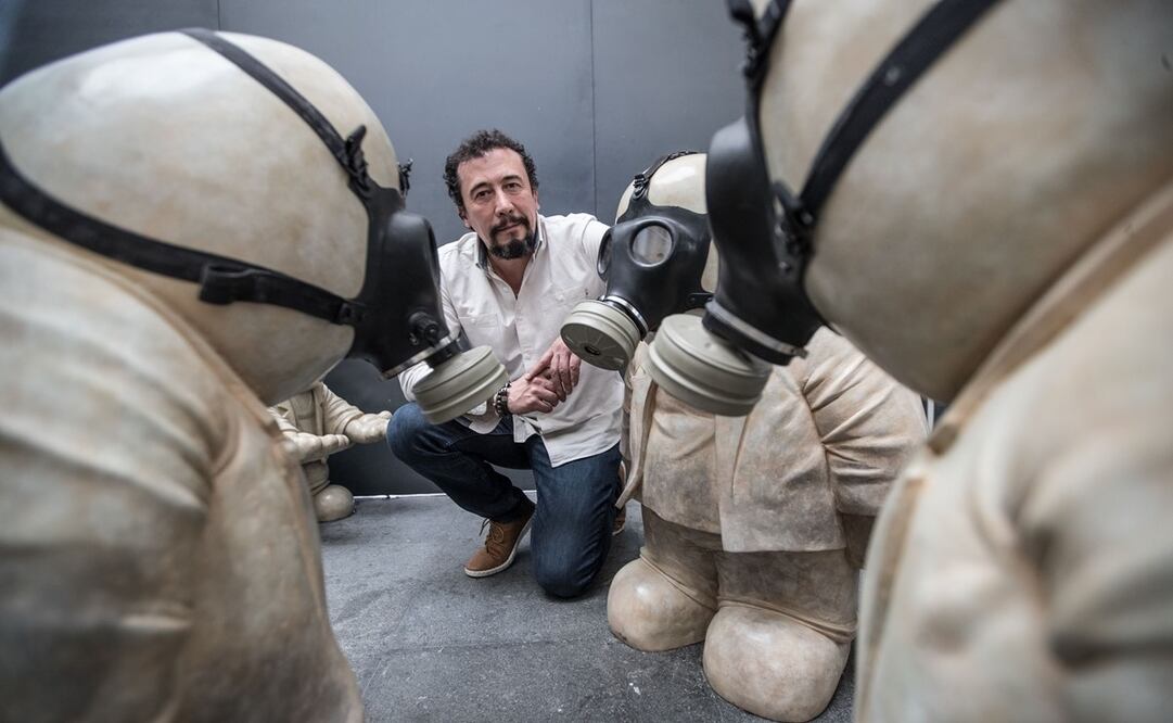 Retrato del artista Rodrigo de la Sierra, autor de los "Timo". Foto: GERMÁN ESPINOSA/EL UNIVERSAL