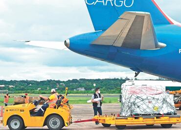 Tráfico de carga aérea rebasa nivel preCovid