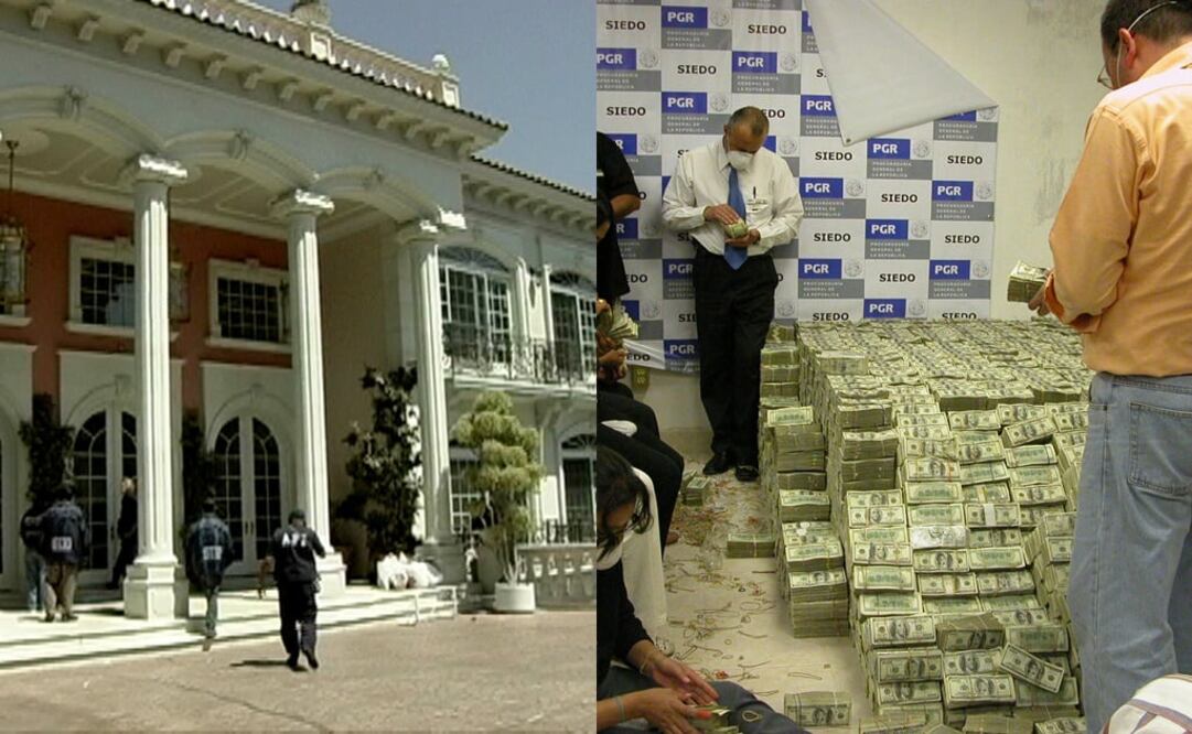 La mansión y el dinero del empresario de origen chino que confiscó la PGR. Foto: Especial
