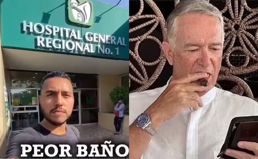 Influencer exhibe baños del IMSS en Sinaloa y desata polémica. Foto: Captura de video y redes sociales