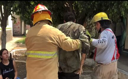 Rescatan a hombre que quedó atrapado 3 días en una alcantarilla en Jalisco