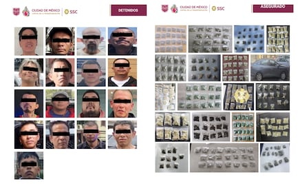 Caen 18 narcomenudistas en Cuauhtémoc; seis tenían antecedentes por homicidio y robo
