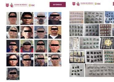 Caen 18 narcomenudistas en Cuauhtémoc; seis tenían antecedentes por homicidio y robo