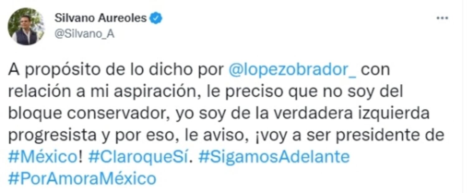 “Le aviso, voy a ser presidente de México”, le dice Aureoles a AMLO tras mención en la mañanera