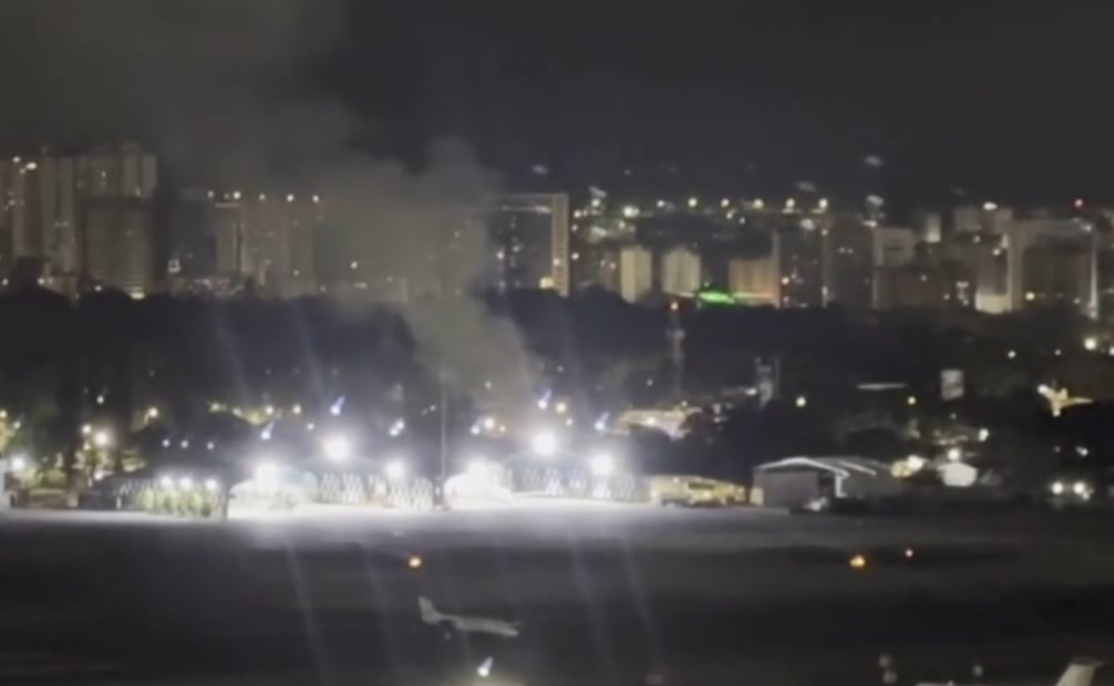 VIDEOS: Múltiples explosiones aterrorizan Venezuela. Captura de video