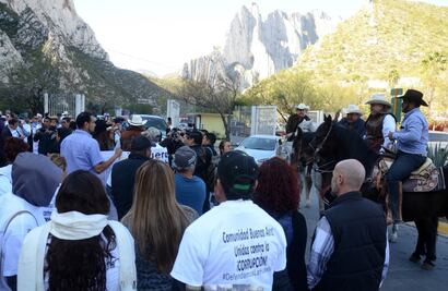 Activistas se confrontan con ejidatarios por área natural protegida en Nuevo León