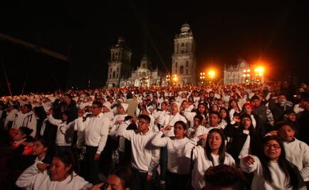 Todo listo para la presentación del Magno Coro en el Zócalo