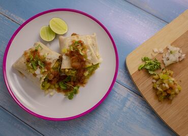 Comida fácil y rápida: prepara burritos sin carne