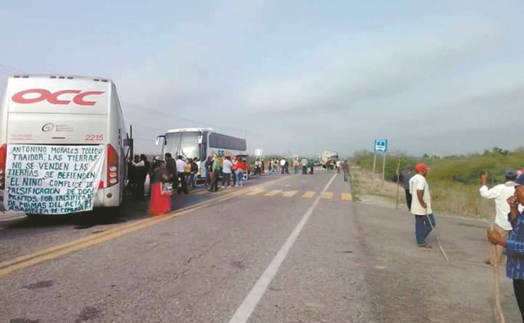 El 9 de mayo, comuneros se manifestaron contra la aprobación de un Polo de Desarrollo para el Bienestar con un bloqueo carretero. Foto: ESPECIAL