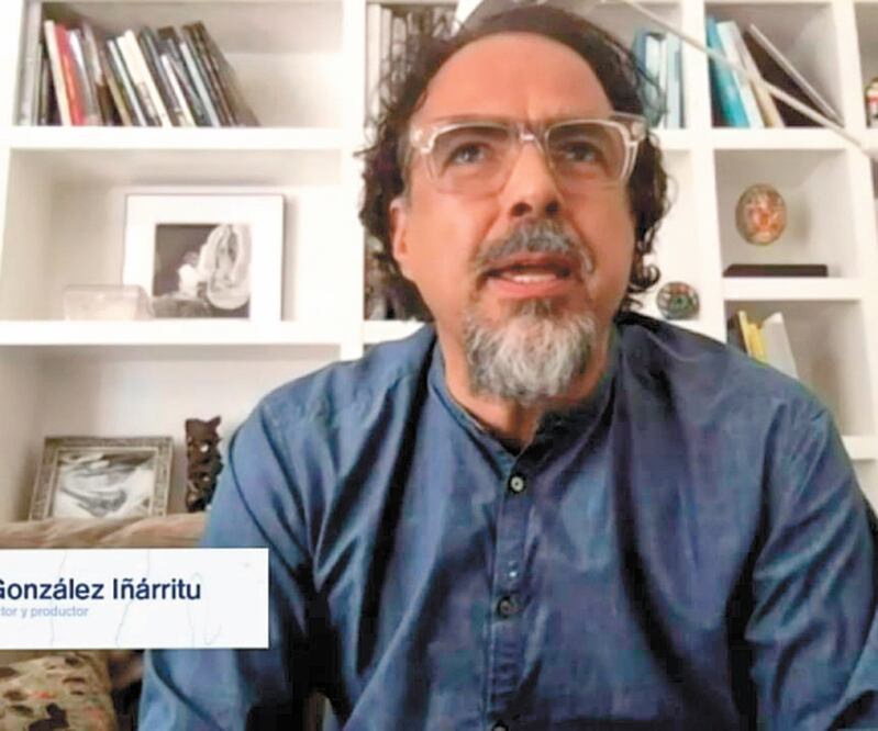 González Iñárritu estuvo en la presentación virtual del fondo. Foto: CAPTURA DE PANTALLA