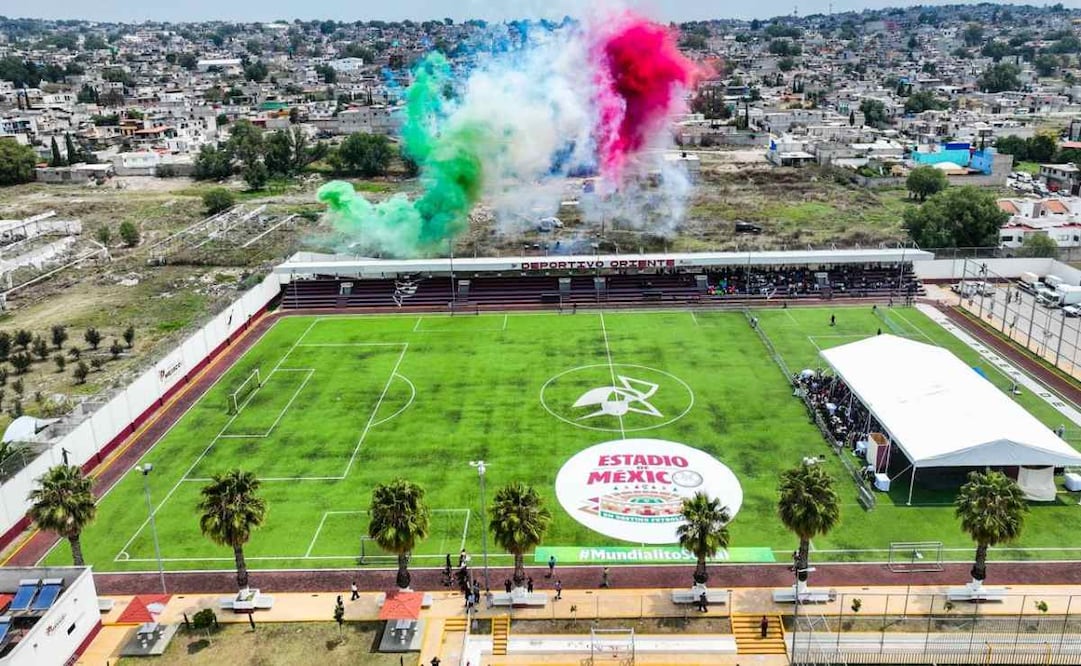 Tultepec estrena Deportivo Oriente rehabilitado con 17 mdp; beneficiará a 3 mil usuarios.
Foto: Especial.