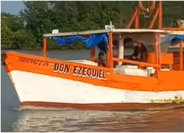 Encuentran embarcación reportada como desaparecida desde hace 3 días en Yucatán; rescatan a 4 pescadores