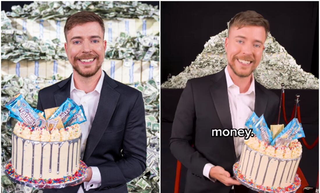 El creador de contenido es conocido por sus excéntricos retos. Fotos: Redes Sociales