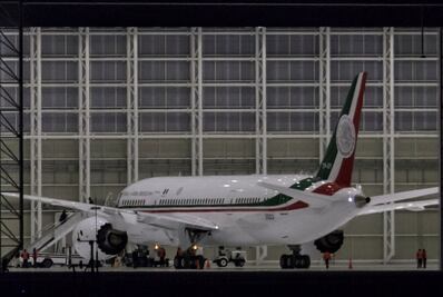 Por definir, primer vuelo oficial de nuevo avión presidencial