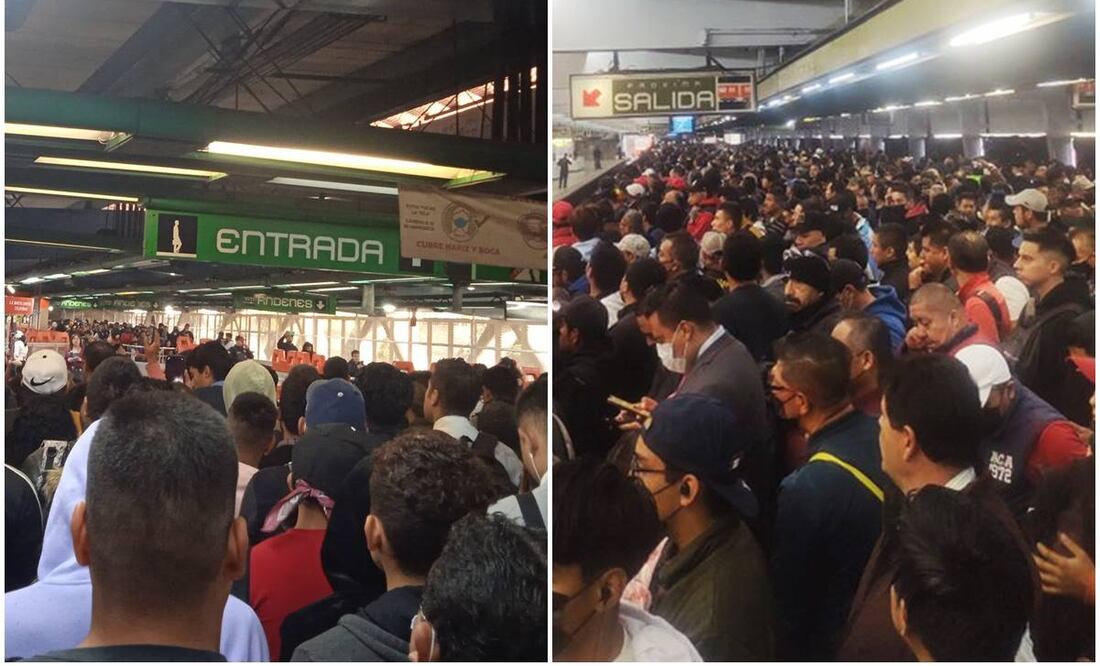 Así luce el Metro esta mañana. Foto: @bochito01y @jm_auriazul