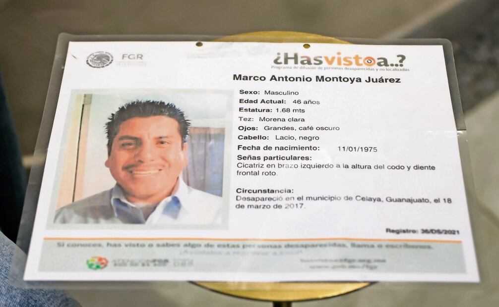 Marco Antonio Montoya Juárez desapareció en Guanajuato desde
el 18 de marzo de 2017. Foto: Hugo Salvador / EL UNIVERSAL
