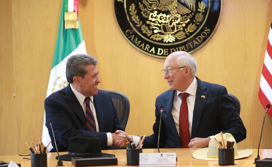 Ricardo Monreal se reúne con Ken Salazar. Foto: Especial