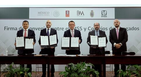 Firma IMSS convenios con los tres principales colegios de abogados
