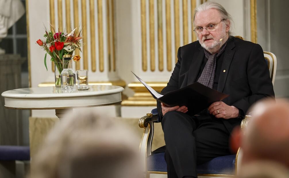 El autor, dramaturgo y ganador del Premio Nobel de Literatura 2023, Jon Fosse. Foto: Fredrik PERSSON / Agencia de noticias TT / AFP) / Suecia FUERA.