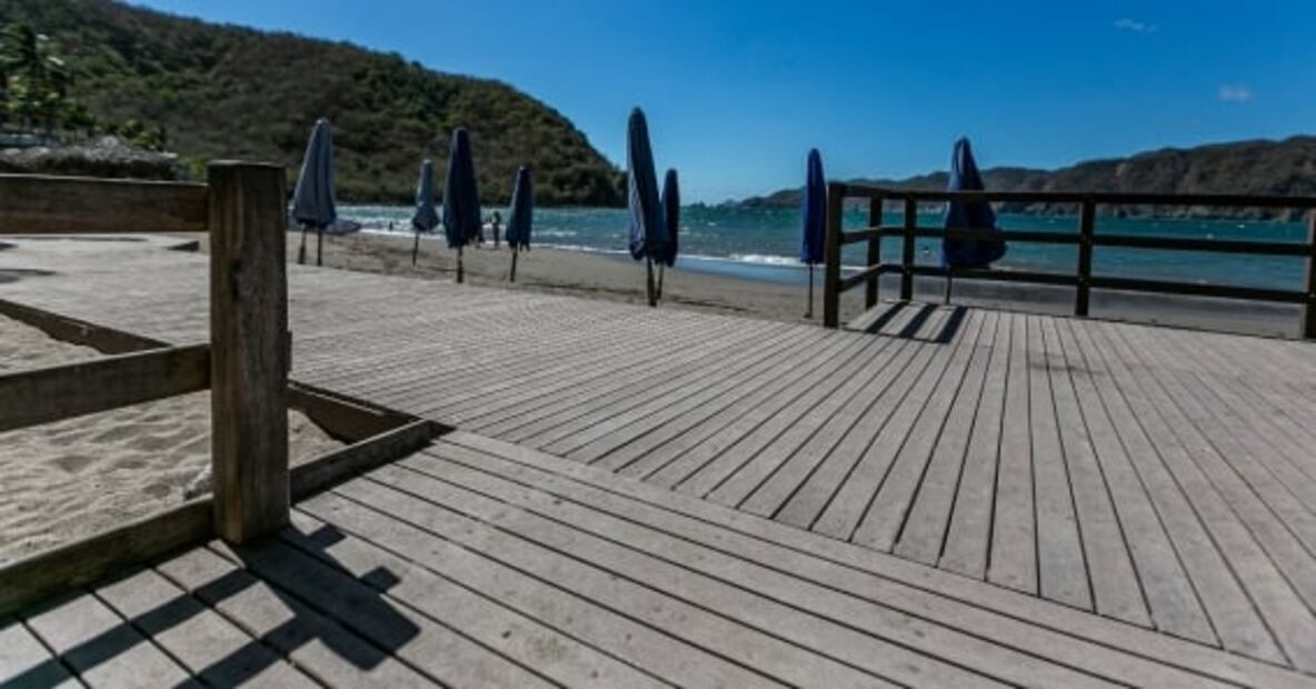 Cómo es una playa incluyente para personas con discapacidad