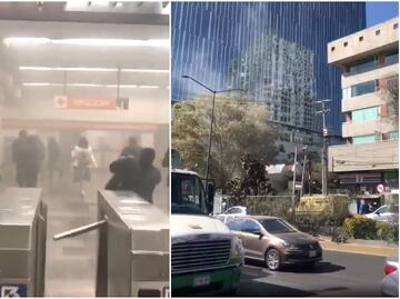 Desalojan la estación Barranca del Muerto de la L7 por humo: “Se está quemando el Metro" VIDEO
