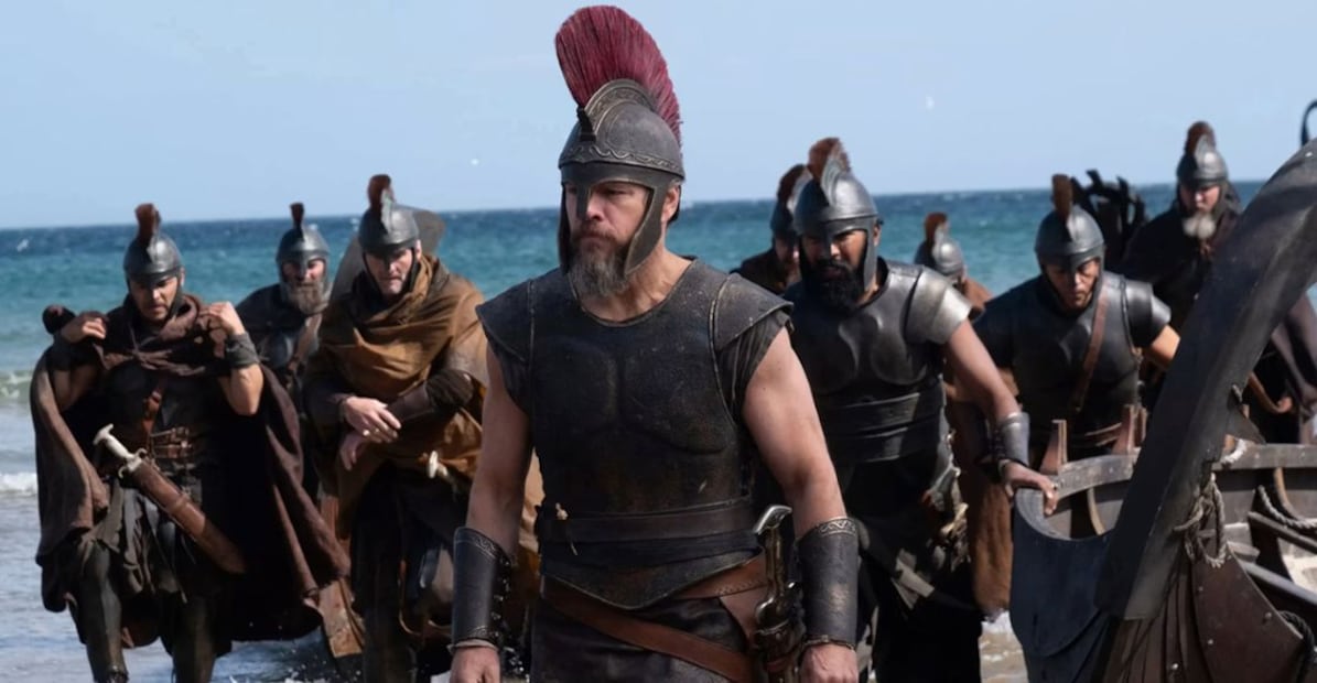Matt Damon interpreta a Odiseo, el rey de Ítaca cuyo largo regreso a casa articula uno de los relatos fundacionales de la literatura occidental. Crédito: Especial.
