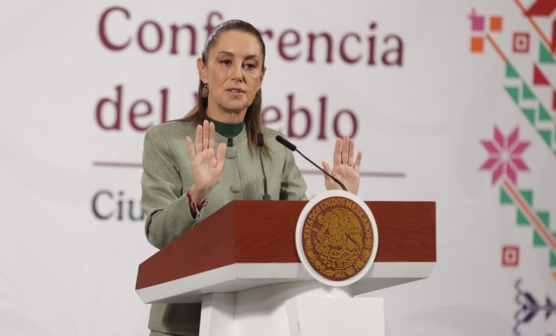 Claudia Sheinbaum Pardo en su conferencia matutina del 28 de octubre de 2025. Foto: Carlos Mejía / EL UNIVERSAL