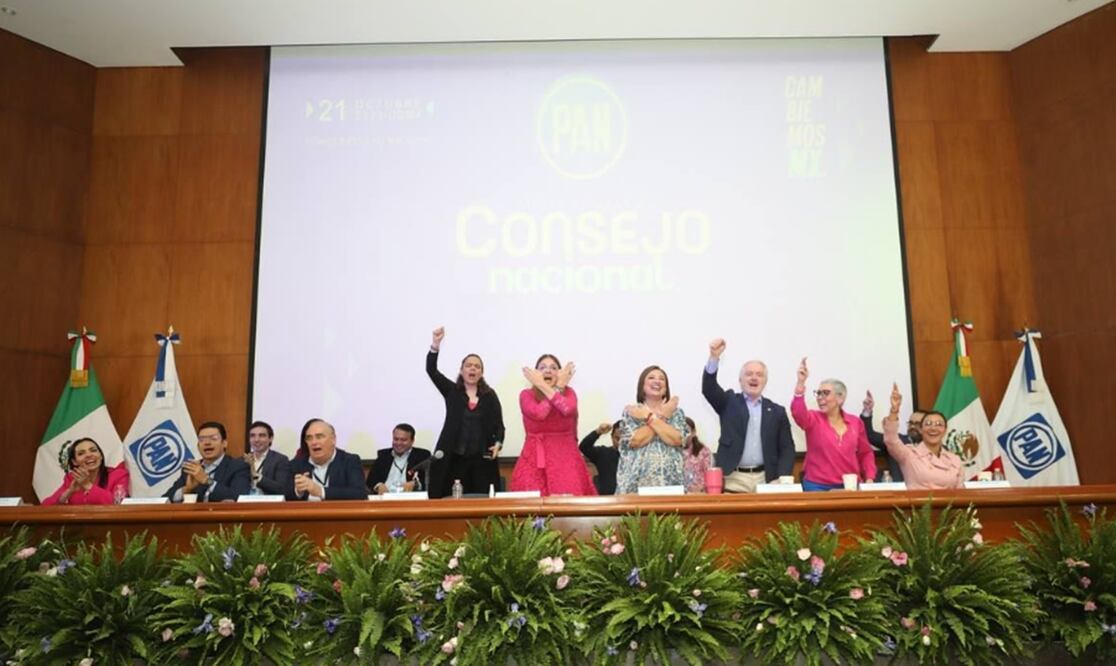 El Consejo Nacional del Partido Acción Nacional cerró filas con la responsable de la construcción del Frente Amplio por México, Xóchitl Gálvez Ruiz. Foto: especial