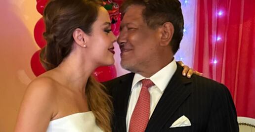 Juan Osorio y Eva Daniela se casan, luego de cuatro años de noviazgo y más de 37 años de diferencia