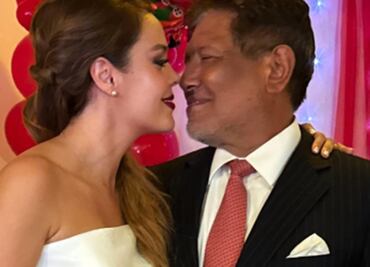 Juan Osorio y Eva Daniela se casan, luego de cuatro años de noviazgo y más de 37 años de diferencia