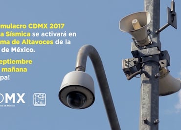 Alerta sísmica se activará este martes por simulacro en la CDMX