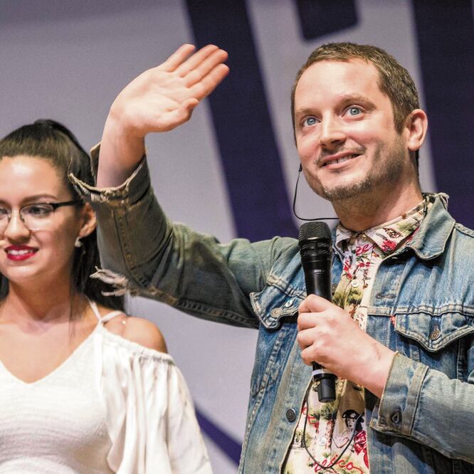 Wood compartió anécdotas de las cintas donde interpreta a Frodo, de las que dice, colecciona objetos. Demian Chávez. el universal