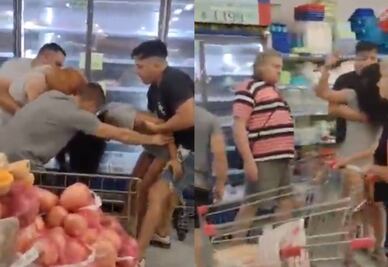 VIDEO: "¡Soltame la carne!": Captan pelea en Argentina por el último corte en oferta